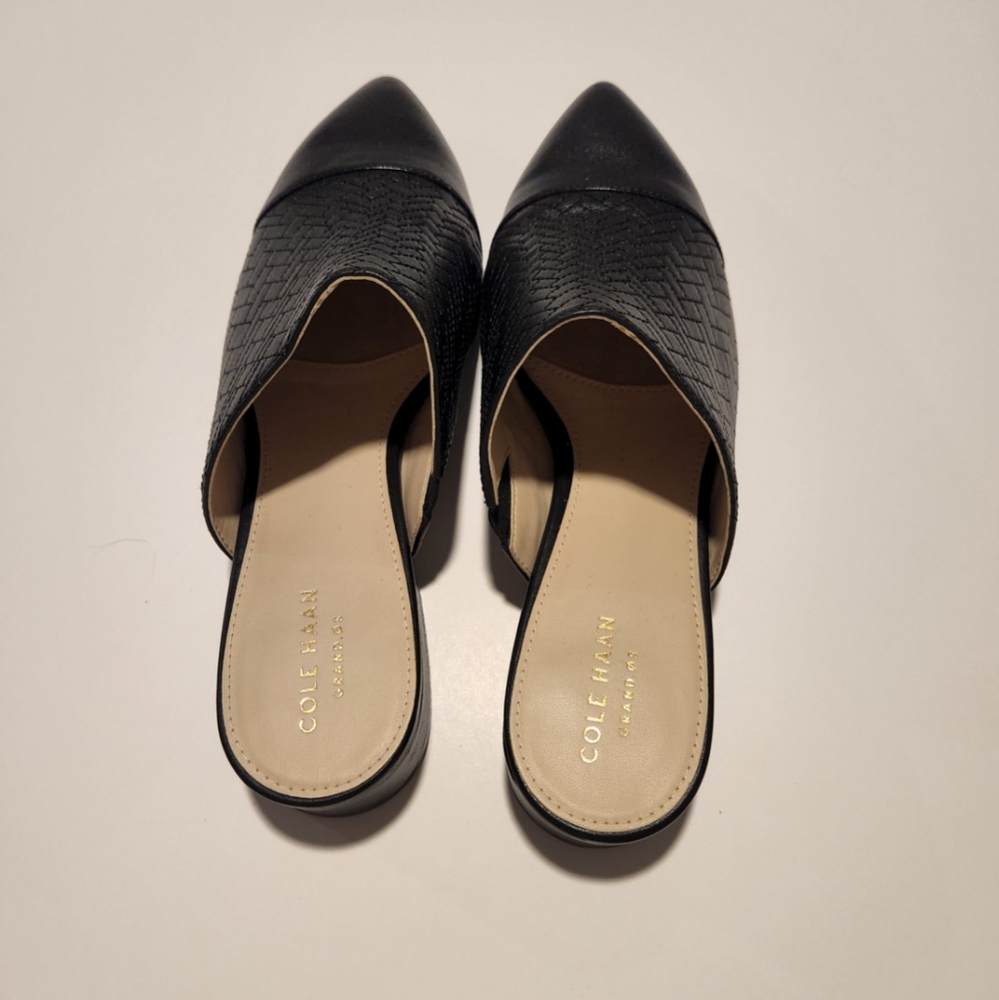 Cole Haan Black Mules
